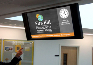 Firs Hill Primary Digital Screens